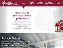 Tablet Screenshot of grupomegalimentos.com